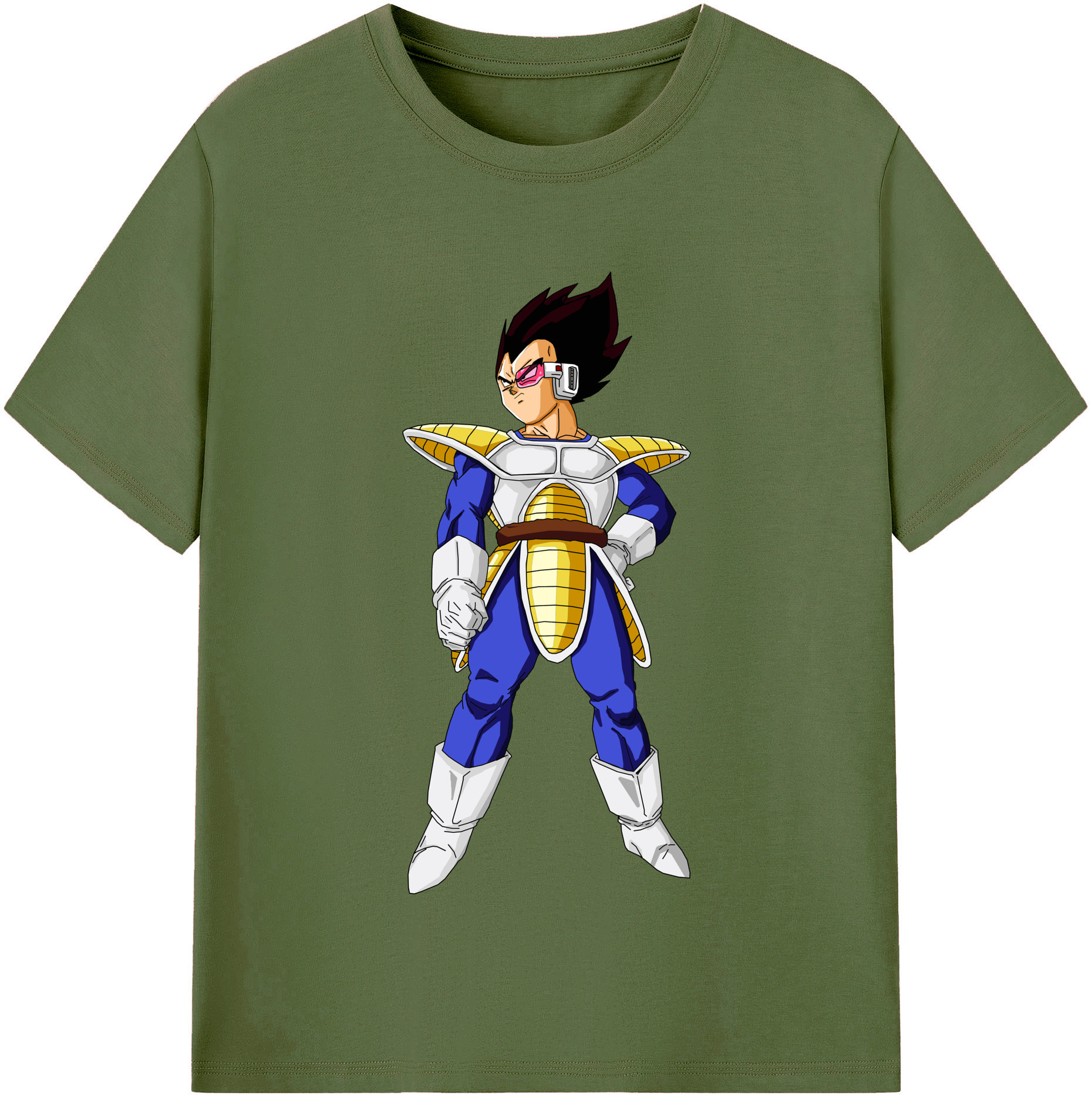 （画像用） ドラゴンボール ベジータ四世（Bejīta Yonsei）DRAGON BALL Vegeta IV 綿100％半袖Tシャツ（フロントプリント）